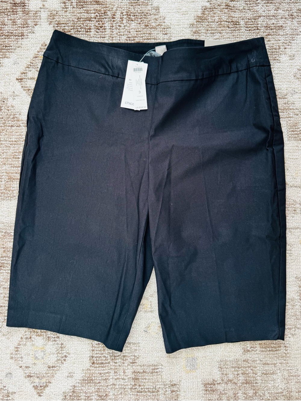 Chico's So Slimming Brigitte Slim Shorts In Black